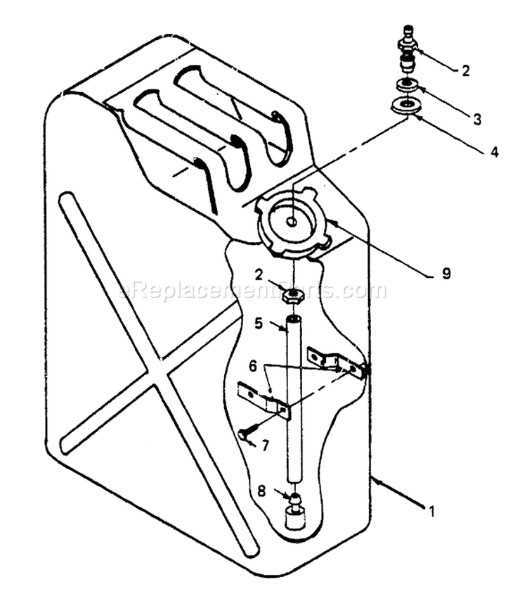 Page E Diagram and Parts List for 8650-0  Briggs and Stratton Generator